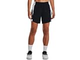 Under Armour Womens Baseline 6' Basketball Shorts, (001) Black/White/White, Small