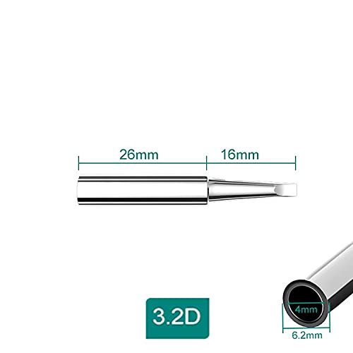 WellHise 900M-T-3.2D Isı Ayarlı Havyalar İçin Yedek Havya Ucu