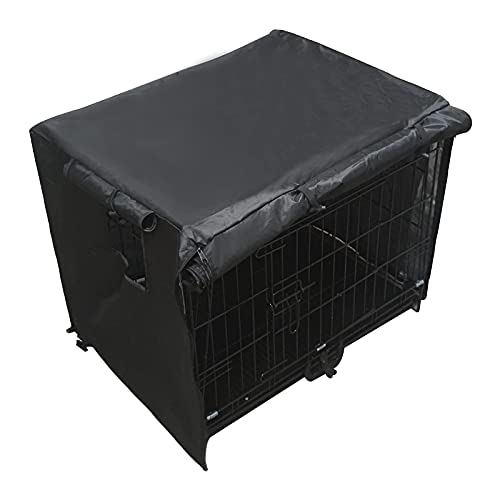 Dog Crate Cover for 30 inch Kennel Cage, Uranshin Dogs Cage Cover Privacy Windproof Safe for Dog, Pet Kennel Cover Crate…