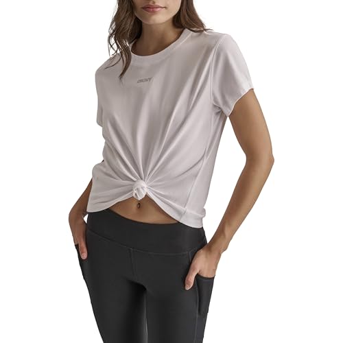 DKNY, T-Shirt, Mini Stud LG KT FRT, White, M