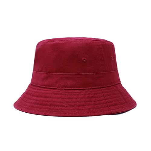 Image of Hot Summer Bucket Hat Trendy Cotton Sun Cap for Beach Golf Fishing | Breathable cotton, fun outdoor vacation style, packable boonie design for men and women