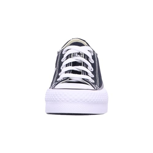 CONVERSE Chuck Taylor All Star EVA Lift Canvas Platform Sneaker, Black/White/Black, 31.5 EU