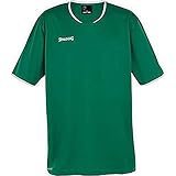 100% Polyester Spalding Herren Move Shooting Shirt S/S, Lagune/Weiß, 4XL