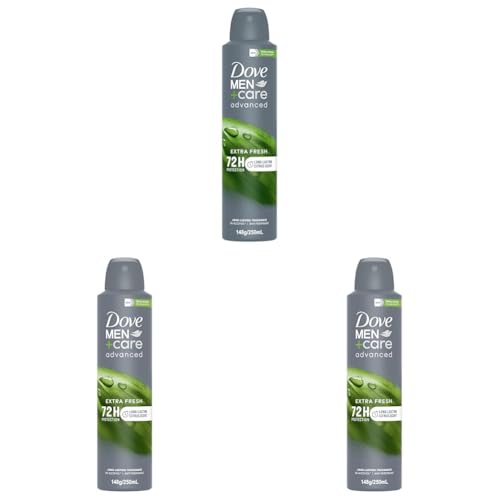 Dove Men+ Care Advanced Extra Fresh 72h Antiperspirant Aerosol 250 mL (Pack of 3)