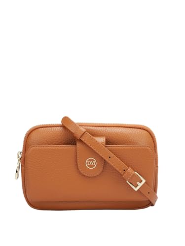 Image of Da Milano Genuine Leather Orange Multi Pouch (1418B)