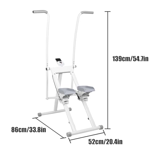 Stair Stepper for Exercise at Home, Steppers for Home Gym Exercise Workout Equipment, Full Body Workout Machine with Adjustable Handlebar & Pedals for Women & Men (White) - Image 9