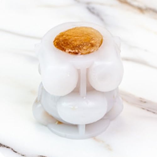 Molde de silicona para 5 bolas de hielo en forma de oso miniatura 5