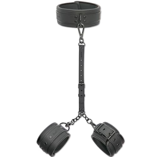 DaniChou® 3in1 Bondage Set mit Halsband & Handfesseln, Premium SM Spielzeug für Paare, Bondageset, Handschellen, BDSM Halsband, Fesseln, Sexspielzeug für Paare, Sex Toys erotisch