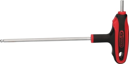 KS Tools - 151.8134 - Clé mâle 6 pans à tête sphérique à poignée en T - 5 mm - Acier trempé