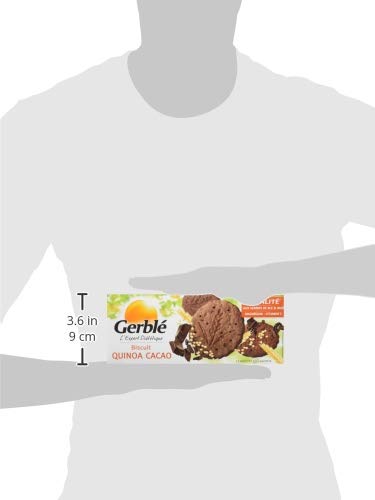 Gerblé Vitalité, Biscuits Quinoa Cacao Chocolat, Allégés en sucres, Sans huile de palme, 1 boîte de 12 biscuits, 132g (Lot de 3)