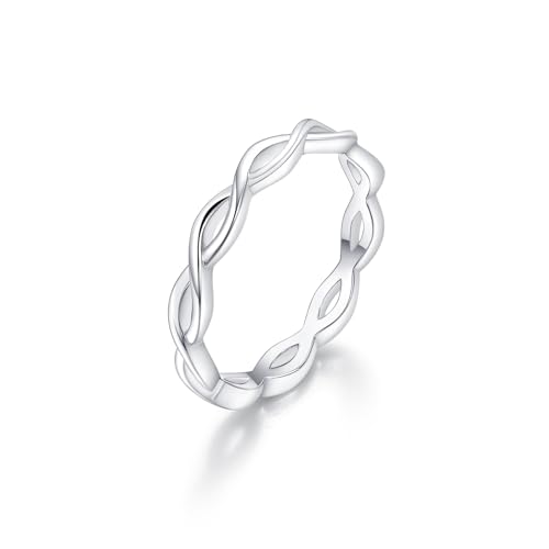 MDFUN Twisted Rope Celtic Knot Ring