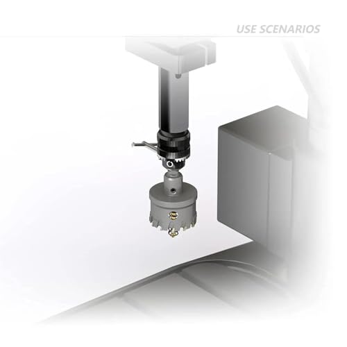 Juego de 8 brocas corona 16-35 mm TCT para acero inoxidable miniatura 5