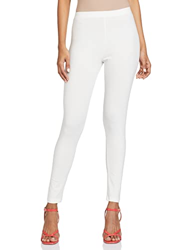 Image of GO COLORS Soft Cotton Stretch Ankle Length Leggings for Women | Breathable