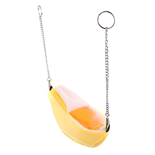 PEPLAYTAL Pequeños Cama Colgante De Hámster De Banana Cama Cálida para Hámster y Accesorios De Jaula para Pequeños Roedores