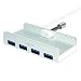 Produktbild LogiLink UA0300 USB 3.0 Hub 4-Port im iMac Design bis 5 Gbit/s Silber