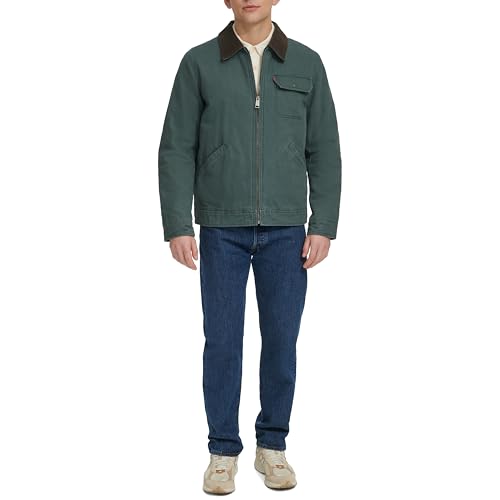 Image of Levi's Men's Workwear Cotton Canvas Corduroy Collar Depot Jacket