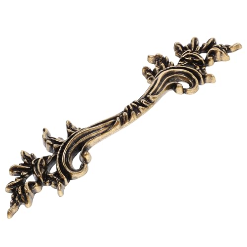 Holibanna 1 セット 扱う ヴィンテージノブ アンティークドレッサー取手 アンティーク引き出し取手 インテリア 引き出しの取っ手はヴィンテージ風 ブロンズ 引く 銀 Golden 亜鉛合金