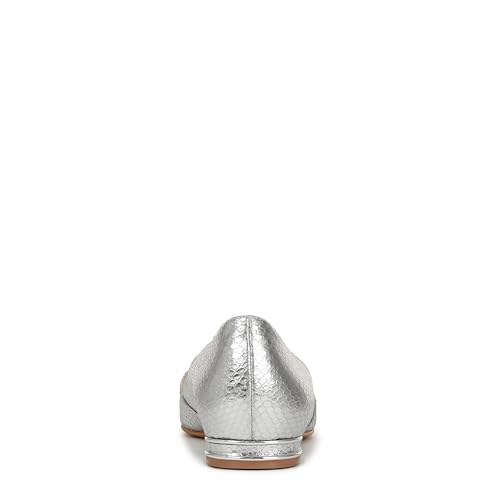 Naturalizer Womens Havana Ballet Flat Silver Snake Print Leather 10 M3