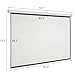 Kshioe Motorized Projector Screen with Remote Control, No Wrinkles, Without Dents, HD Screen, for Home Theater Office Classroom TV Usage (92inch 16:9)