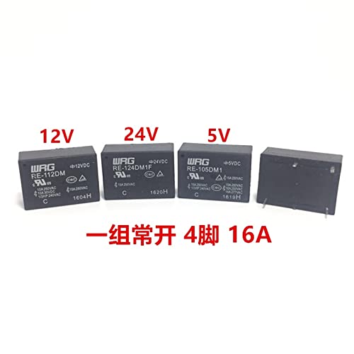 Relé RE-124DM1 24VDC electromagnético de 4 pines para control industrial 3