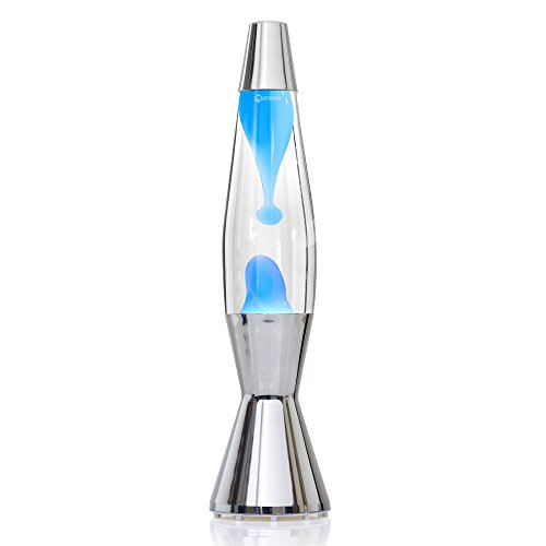 Mathmos Astrobaby Lavalampe. Klar/Blau