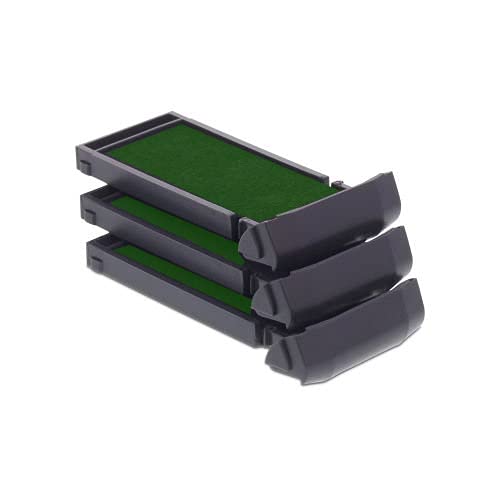 Cartouche d'encre 6/9412 Trodat vert lot de 3 empreintes nettes bavures