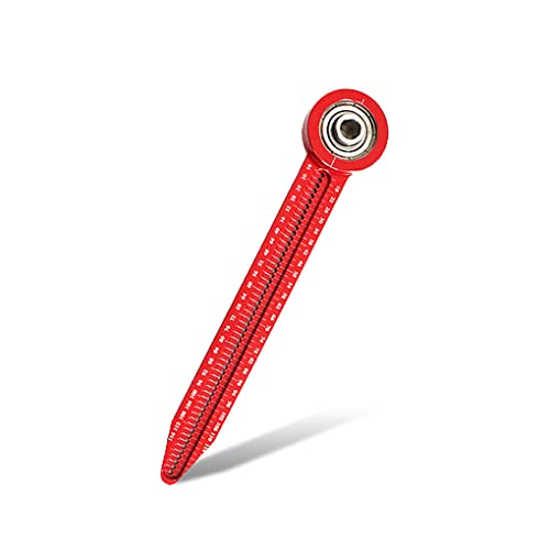 BOKIOESDE Brújula para carpintería, brújula a escala, herramienta de dibujo circular, Rojo Cover