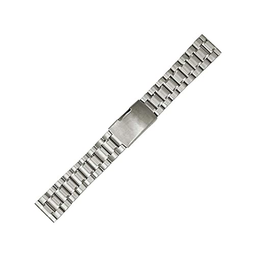 Bracelet de montre universel en acier inoxydable argenté 18mm 20mm 22mm 24mm pour hommes