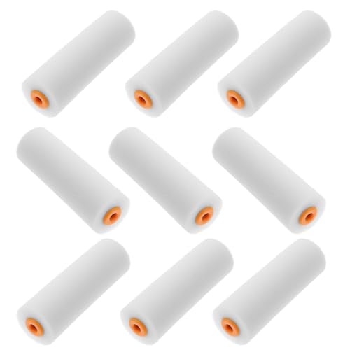 AUTSUPPL Rodillos de Pintura Pequeños de Esponja Textura para Pintura a Base de Agua y Látex, 12 Piezas para Pintar Casas y Rincones Difíciles sin Marcas