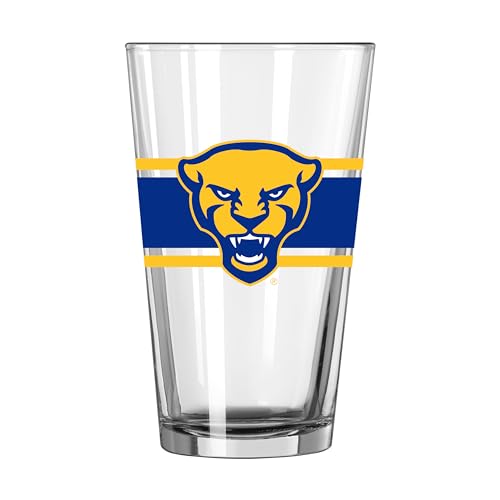 Image of Logo Brands NCAA 16 oz Pint Glass - Durable Glass With Bold Team Color- Chip-Resistant Rim Drinkware For Fans, Tailgates, Home Bars & Everyday Use