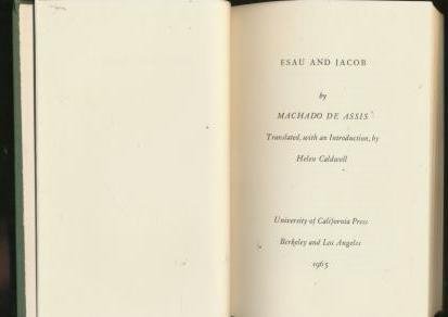 ESAU AND JACOB. [French] 0520007883 Book Cover