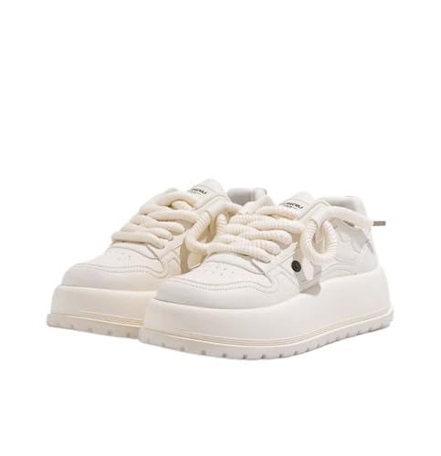 Kawaii Korean Chunky Sneakers, Cute White & Purple Cloud Soft Sole Shoes with Hidden Heel Lift for Girls Travel Outfit, Gift for Daughter2