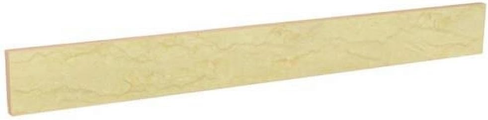 36 in. Carrara Marble Backsplash Cream