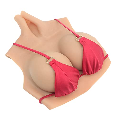 ROANYER 女装 おっぱい Gカップ シリコンバスト 男の娘 コスプレ 偽乳 デカいおっぱい 変装 人工乳房 女装子 女装男子 シリコン充填乳房