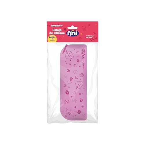 Estojo Retangular de Silicone Fini - Leoeleo