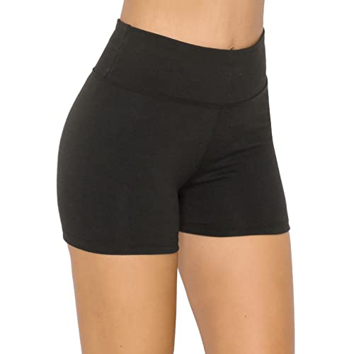 Image of ALWAYS Yoga Shorts for Women - High Waisted Workout Biker Shorts for Yoga, Running & Under Dress Anti-Chafing Comfort