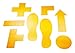 Durable Self-Adhesive Floor Marking Footprint Shape - Footprint Decal Vinyl Stickers - 5.91