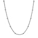 Produktbild Pernille Corydon Kette Damen Silber mit Mini Perlen - Zarte Elegante Halskette Solar Necklace Silber 925-45 cm - N696s