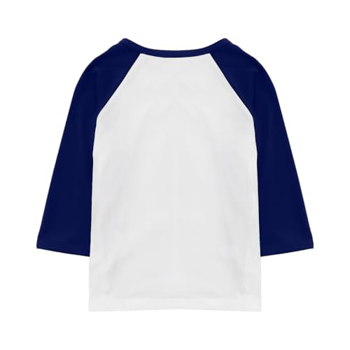 3/4 Length Sleeve Girls Shirts Crew Neck Color Block Blouses Half Sleeve Tops Curved Hem Kids Summer Outfits3