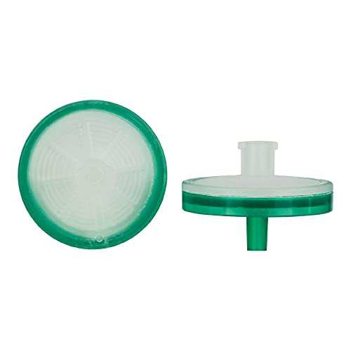 Image of MACHEREY-NAGEL 729013.400 CHROMAFIL PA Syringe Filter, Top: Colorless, Bottom: Green, 0.45m Pore Size, 25 mm Membrane Diameter (Pack of 400)