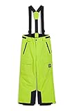 o'neill snowboard hose Ropa de esquí C&A Pantalones de esquí para niños con tirantes lisos, verde neón, 146/152 cm