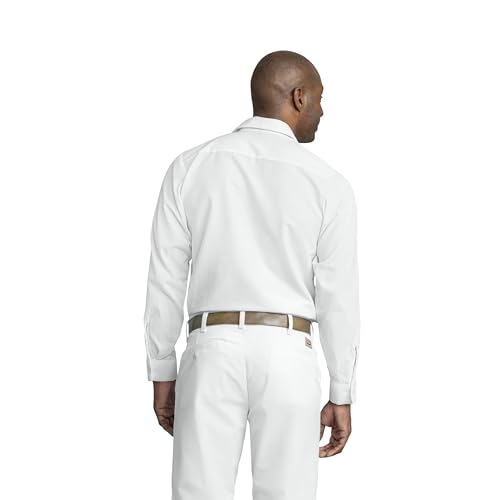 Image of Red Kap Men's Long Sleeve Industrial Work Shirt | Moisture Wicking Button Up, Wrinkle Resistance Fights Fading & Stains