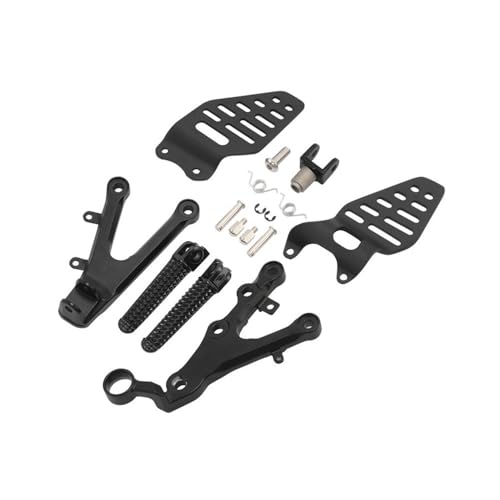 Pédale repose-pieds avant moto argent noir pour YZF R6 2007 2008 2009 2012