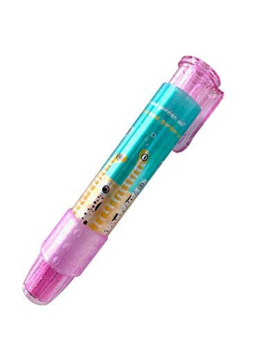 ペン感覚で使える ノック式消しゴム 消しゴム 【 チンアナゴ & ニシキアナゴ 柄 】文房具 かわいい ヤエックス 水族館 限定 (ピンク)