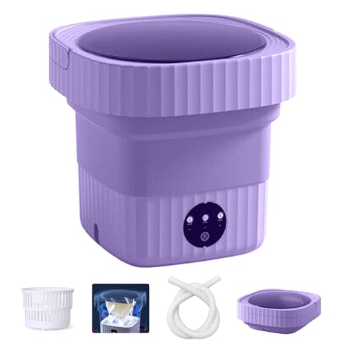 Portable Washing Machine,Mini Washing Machine,10L Large Capacity Foldable Washer Machine,Deep Cleaning of Underwear, Baby Clothes and Other Small Clothes,for Apartments,Dormitories