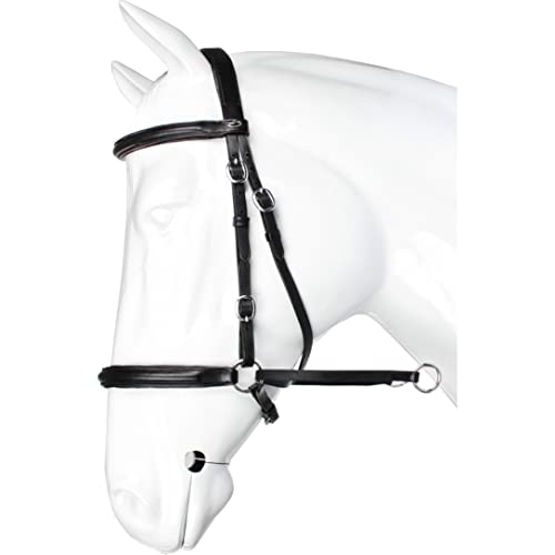 Horka Bitless Bridle avec rênes en cuir souple pour équitation douce
