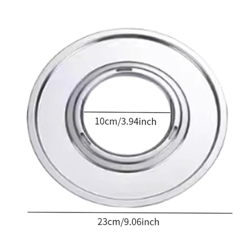 Sharplace Stainless Steel Steamer Ring,Fits 5.1 to 8inch Bamboo Steamer Baskets Sheet Stainless Steel Adapter for Dumpling Rice - Image 2