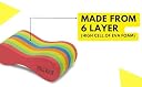 SOLDTRUE Swimming Pull Buoy Multi Layer Soft EVA Foam Multicolour Floating Board for Swimming Pool Training Exercise for Adults and Kids gallery image