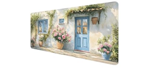 Tapis de souris fleurs XXL pour un bureau fleuri et ordonné à la maison