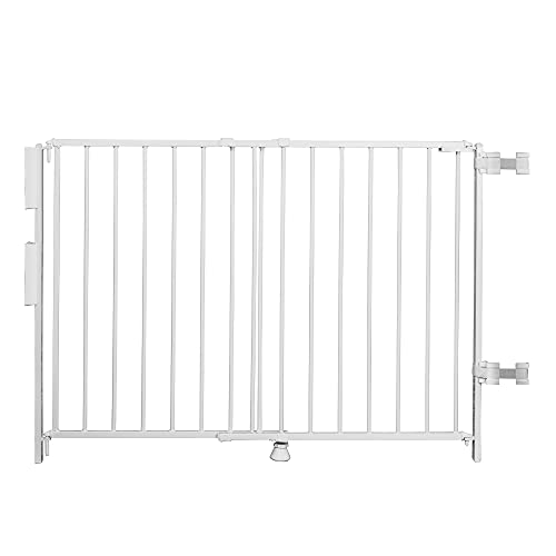 Image of Regalo Extra Tall and Wide 2-in-1 Stairway and Hallway Wall Mounted Baby Gate, Bonus Kit, Includes Banister and Wall Mounting Kit